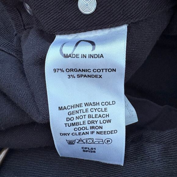 Quince Organic Stretch Cotton Twill Relaxed Overalls L - Picture 2 of 11